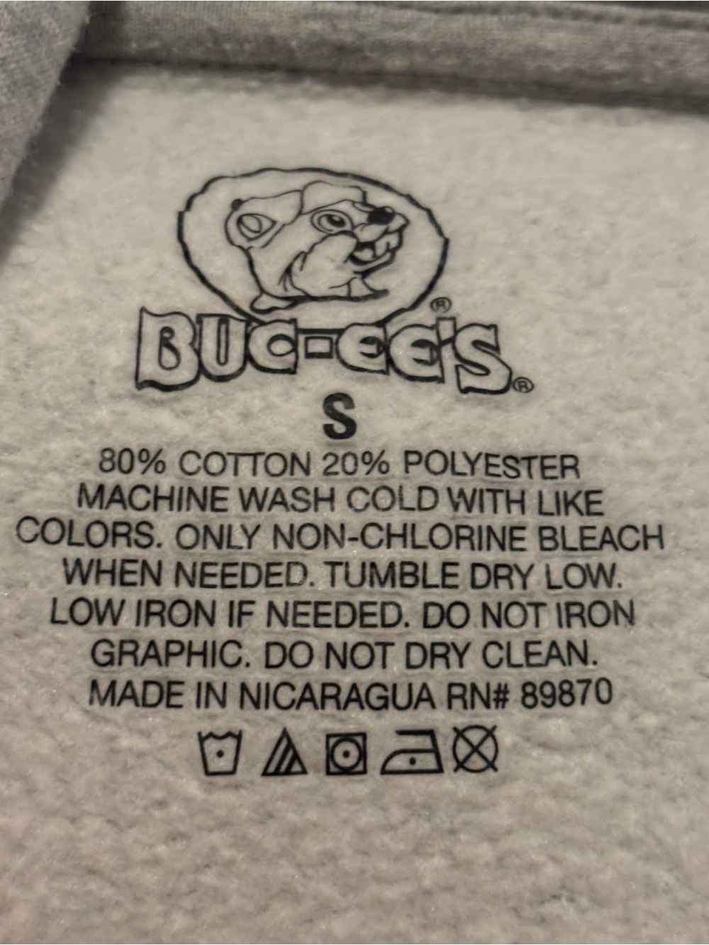 Gray Buc-ee's Logo Hooded Sweatshirt - Picture 2 of 4